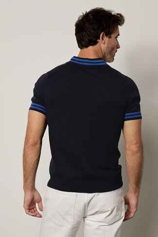 Velvet by Graham & Spencer Men's Hogan Short Sleeve Polo Shirt in Saudi Arabia
