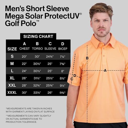 Denali Men's Golf Polo UPF 50+ Short Sleeve Shirt, Quick Dry Activewear, Lightweight UV Protection in Saudi Arabia