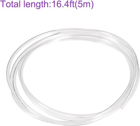 DMiotech 3 مللي متر ID 5 مللي متر OD أنبوب PVC شفاف مرن خرطوم شفاف أنابيب الفينيل للمياه والهواء وأنبوب الزيت بطول 16.4 قدم in Saudi Arabia