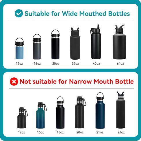 Replacement Lid for HydroFlask Wide Mouth 12 oz, 18 oz, 20 oz, 32 oz, 40 oz, 64 oz Water Bottles, Replacement Cap for Hydroflask, Sport Bottle Lids Accessories in Saudi Arabia