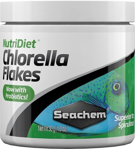 Seachem NutriDiet Chlorella Fish Flakes - Natural Probiotic Formula 30g/1oz (ASM1112) in Saudi Arabia