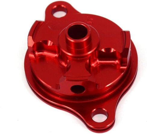 JFG RACING Motorcycle Billet Oil Filter Cover Cap Trim For CRF250R 2004-2009, CRF250X 2004-2017 Dirt Bike, RED in Saudi Arabia