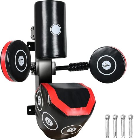 Multi-Point Sparring Speed Boxing Target, Practice Target Columns 360° Rebound Shock Absorption Speed Bar, Wall Heavy-Duty Punching Bags,Human Battle Target in Saudi Arabia