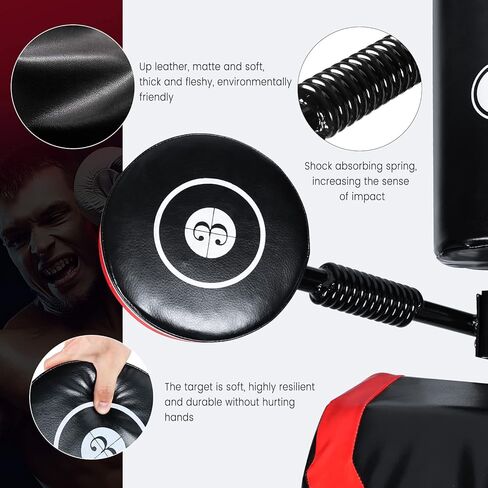 Multi-Point Sparring Speed Boxing Target, Practice Target Columns 360° Rebound Shock Absorption Speed Bar, Wall Heavy-Duty Punching Bags,Human Battle Target in Saudi Arabia