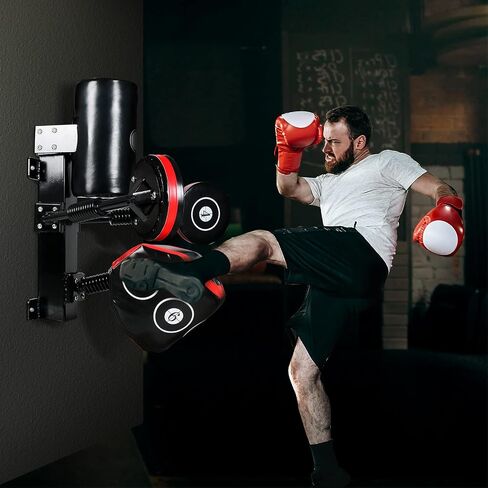 Multi-Point Sparring Speed Boxing Target, Practice Target Columns 360° Rebound Shock Absorption Speed Bar, Wall Heavy-Duty Punching Bags,Human Battle Target in Saudi Arabia