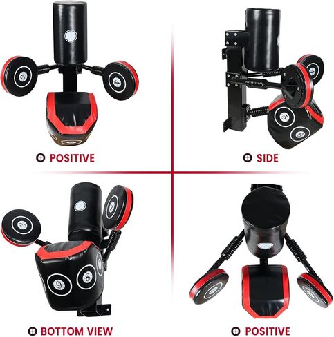 Multi-Point Sparring Speed Boxing Target, Practice Target Columns 360° Rebound Shock Absorption Speed Bar, Wall Heavy-Duty Punching Bags,Human Battle Target in Saudi Arabia