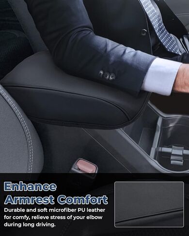 غطاء وحدة التحكم المركزية ISSYAUTO متوافق مع غطاء مسند ذراع وحدة التحكم في الغابات 2019-2023، واقي غطاء وحدة التحكم المركزية من الجلد المقاوم للخدش، ملحقات داخلية للغابات in Kuwait