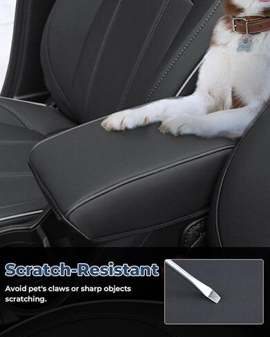 غطاء وحدة التحكم المركزية ISSYAUTO متوافق مع غطاء مسند ذراع وحدة التحكم في الغابات 2019-2023، واقي غطاء وحدة التحكم المركزية من الجلد المقاوم للخدش، ملحقات داخلية للغابات in Kuwait