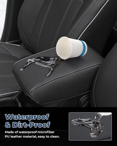 غطاء وحدة التحكم المركزية ISSYAUTO متوافق مع غطاء مسند ذراع وحدة التحكم في الغابات 2019-2023، واقي غطاء وحدة التحكم المركزية من الجلد المقاوم للخدش، ملحقات داخلية للغابات in Kuwait