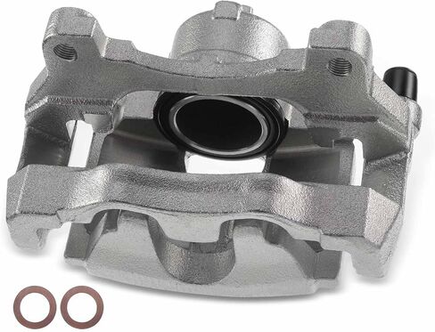 A-Premium Disc Brake Caliper Assembly with Bracket Compatible with Select Infiniti Models - G35 2007-2008, G37 2008-2013, Q60 2014-2015 - Front Left Driver Side in Kuwait