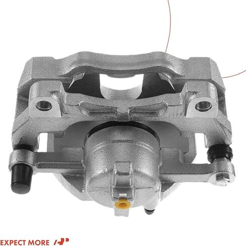 A-Premium Disc Brake Caliper Assembly with Bracket Compatible with Select Infiniti Models - G35 2007-2008, G37 2008-2013, Q60 2014-2015 - Front Left Driver Side in Kuwait