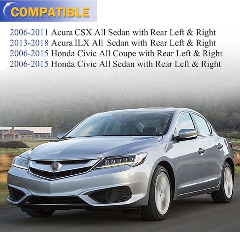19B3298 19B3299 مجموعة فرجار الفرامل الخلفية اليسرى واليمنى مع دعامة لـ 2006-2011 Acura CSX، 2013-2018 Acura ILX/2006-2015 Honda Civic يستبدل # 43019SNAA10، 43018SNAA10 19-B3299,19-B3298 in Saudi Arabia