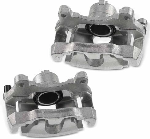 A-Premium Disc Brake Caliper Assembly with Bracket Compatible with Select Infiniti Models - G35 2007-2008, G37 2008-2013, Q60 2014-2015 - Front Left Driver Side in Kuwait