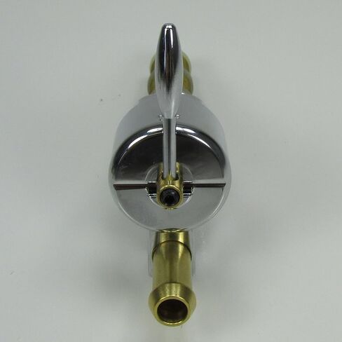 Chrome Harley 3/8" NPT HI-Flow Petcock Straight Downward Fuel Outlet Valve - Fits 3/8" ID Fuel Hose - Replaces HD Pt# 62125-55B on PRE-1975 Harley FL FX XL Models - Motorcycle Chopper Bobber S3/8STRT in Saudi Arabia