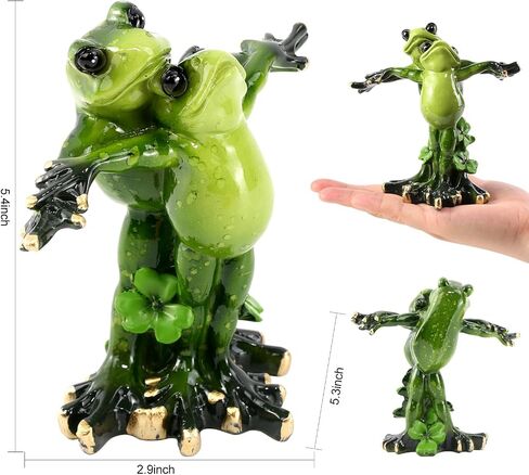Resin Frog Statue Ornament for Aquarium - Underwater Landscape Figurine Decoration and Hiding Place for Fish Tank in Saudi Arabia