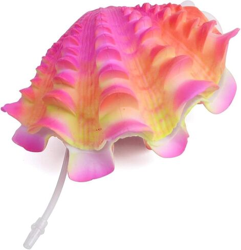 RUIAN Aquarium Ornament Veny's Tropical Clam تهوية حية، وردي خوخي in Saudi Arabia