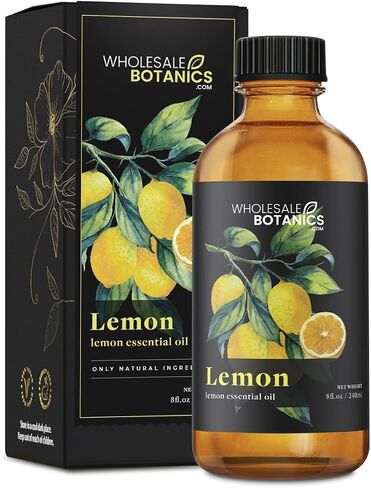Lemon Essential Oil by Wholesale Botanics | Premium Grade 100% Undiluted Essential Oil | for Aromatherapy, Soaps, Lotions, & Candles | Vegan & Cruelty Free (1 Fl Oz) in Saudi Arabia