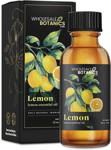 Lemon Essential Oil by Wholesale Botanics | Premium Grade 100% Undiluted Essential Oil | for Aromatherapy, Soaps, Lotions, & Candles | Vegan & Cruelty Free (1 Fl Oz) in Saudi Arabia