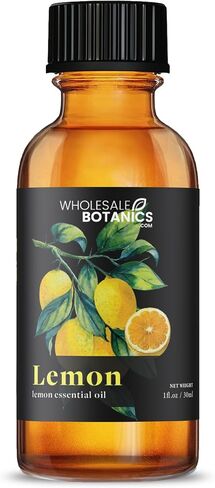Lemon Essential Oil by Wholesale Botanics | Premium Grade 100% Undiluted Essential Oil | for Aromatherapy, Soaps, Lotions, & Candles | Vegan & Cruelty Free (1 Fl Oz) in Saudi Arabia