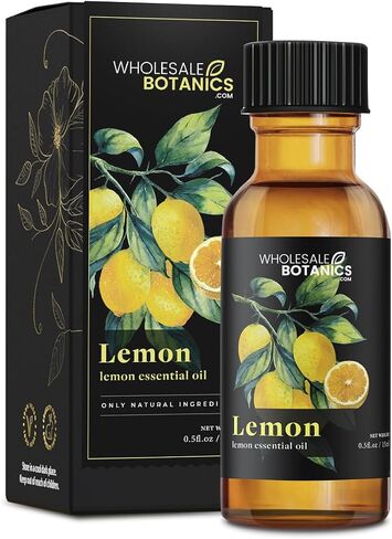 Lemon Essential Oil by Wholesale Botanics | Premium Grade 100% Undiluted Essential Oil | for Aromatherapy, Soaps, Lotions, & Candles | Vegan & Cruelty Free (1 Fl Oz) in Saudi Arabia