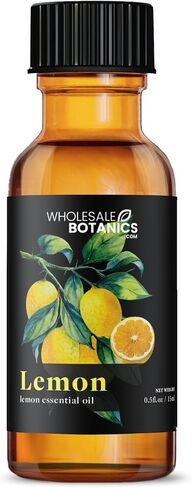 Lemon Essential Oil by Wholesale Botanics | Premium Grade 100% Undiluted Essential Oil | for Aromatherapy, Soaps, Lotions, & Candles | Vegan & Cruelty Free (1 Fl Oz) in Saudi Arabia