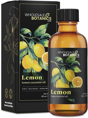 Lemon Essential Oil by Wholesale Botanics | Premium Grade 100% Undiluted Essential Oil | for Aromatherapy, Soaps, Lotions, & Candles | Vegan & Cruelty Free (1 Fl Oz) in Saudi Arabia