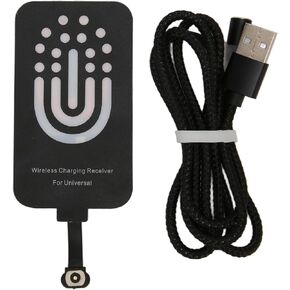 Wireless Charging Receiver, Type C 2000mA Wireless Charger Receiver for Galaxy A40 A20E, for, for BlackBerry, Thin Wireless Charging Adapter