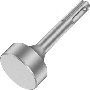 SDS Plus Ground Rod Driver, Heavy Duty Forged Steel Drill Bit Rotary Hammer Compatible with All Drills (NOT Work MAX Drill) 85mm Driver Wear, Resistant Wide Compatibility Bits Socket Flat Wear(silver)
