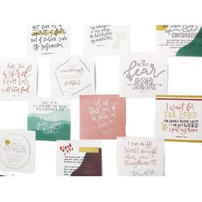 Bible Verse Sticky Notes for Anxiety,Depression,Encouragement,Positive Thoughts,Biblical Promises on a Sticky Pad Paper - 50 Different Sheets Per Pad - Pack of 1
