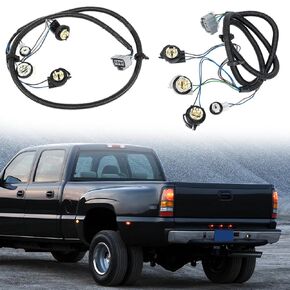 1 Set 16531401 16531402 Tail Lamp Wire Socket Taillight Wiring Harness Kit Fit for Chevy Silverado 2003 2004 2005 2006 2007 Rear Driver Left and Passenger Side Right Tail Lamp Kit Replacement