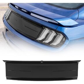 Rear Decklid Panel Trim Compatible with Ford Mustang 2015-2022, Mustang External Accessories Trunk Center Cover Panel Trim (Carbon Fiber Texture)