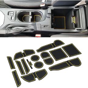 Cup Holder Insert for Subaru Crosstrek 2023 2022 2021 2020 2019 2018 and for Subaru Impreza 2017-2023 Center Console Mat Non-Slip Door Pocket Liners Interior Accessories (Black)