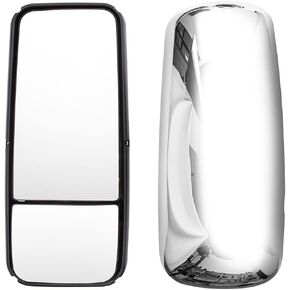 Door Mirror for KENWORTH T660, Driver Side Motorized Power Heated Chrome Door Mirror SEPEY for KENWORTH T170/T270/T370/T440/T470/T660/T800, Left
