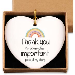 Thank You Gift for Being Such an Important Piece of My Story Ceramic Ornament Teachers' Day Birthday Graduation Retirement End of Year for Women Teacher from Student