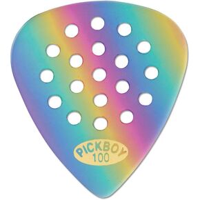 Pickboy Pos-a-Grip, Rainbow, Cellulose, 1.00mm, 10 picks