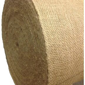 18" Wide 100% Natural Jute Upholstery Burlap Roll (5 Yards)