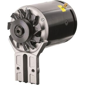82011-2 Black Alternator (PowerGEN Flat Head Front Mating '39-'48 90A 12V with Lamp Term)