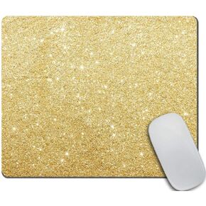 Pink Glitter Background Customized Rectangle Non-Slip Rubber Mouse Pads Gaming Mouse Pad 9.5 X 7.9 Inch (240mmX200mmX3mm)
