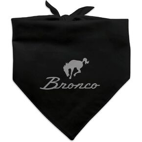 GRAPHICS & MORE Ford Bronco Chrome Logo Dog Pet Bandana