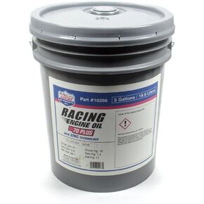Lucas Oil Products 10266 70 Plus Racing Motor Oil, 5 Quart, 1 Pack