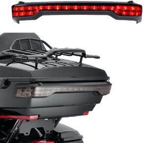 مصباح LED لصندوق السيارة مناسب لمصابيح Harley Tour Pack مناسب لـ Harley Touring 14-UP 2014-2023 Road King Electra Glide Road Street Tri Glide Ultra محدود الفرامل إشارات الذيل الخفيفة عدسة الدخان in Kuwait