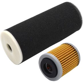 AHL Air Filter with Oil Filter for Yamaha Wolverine 350 YFM350FX 4x4 1995-2005/Warrior 350 YFM350X 1987-2004 1UY-14451-00-00 1UY134400100