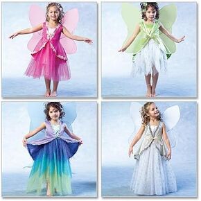 McCall's M4887 Girl's Fairy Halloween Costume Sewing Pattern, Sizes 2-5