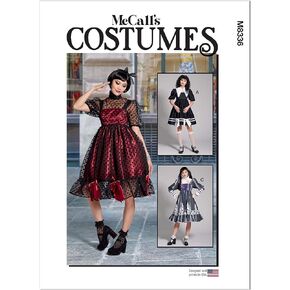 McCall's Misses' Costumes Sewing Pattern Kit, Design Code M8336, 6-8-10-12-14, Multicolor