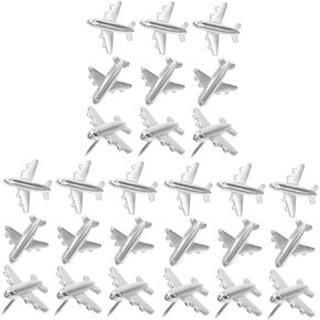 ABOOFAN Office Supplies 1 Box Pushpin Airplane Metal Three-Dimensional Thumb Tacks