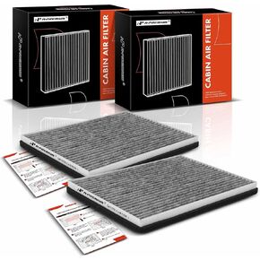 A-Premium 2-PC Cabin Air Filter with Activated Carbon Compatible with Suzuki Grand Vitara 2006-2013, 2.4L 2.7L 3.2L, Replace# 9586154J00