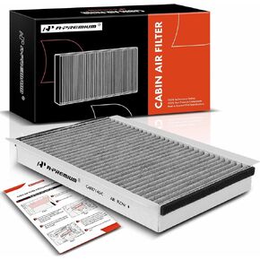 A-Premium Cabin Air Filter with Activated Carbon Compatible with Volvo C70 1998-2004, S90 1997-1998, 850 1993-1997, 940 1995, S70/V70 1998-2000, V90 1997-1998, Replace# 91712968, E1AC1018