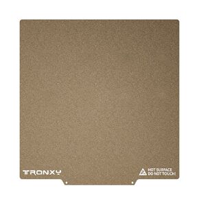 TRONXY PEI Sheet Build Plate, Flexible Magnetic PEI Build Surfaces for 3D Printer Heated Bed 330x330 mm, Removable PEI Spring Steel Platform for X5SA/X5SA PRO Hot Bed, Easy to Remove Model
