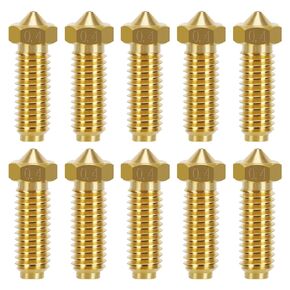 10PCS Brass Volcano 0.4mm Nozzle Kit for Anycubic Kobra 3 3D Printer
