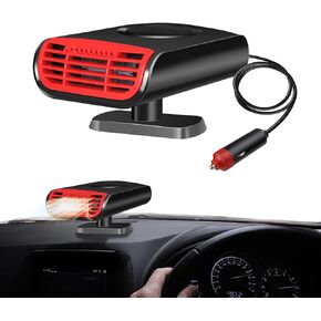 Car Heater, Portable Car Heater, Auto Heater Fan, 12V 150W Fast Heating Defrost Defogger, 2 in1 Heating & Cooling Fan, Auto Defogger 360° Rotatable Heater Suitable for Cars
